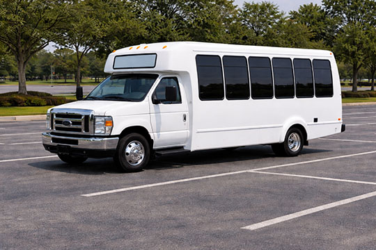 20-passenger minibus available for charter in Lansing, MI